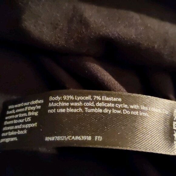 New Eileen Fisher Black Long Sleeve Shirt Top Tunique XXS to S Made in USA - Picture 8 of 9